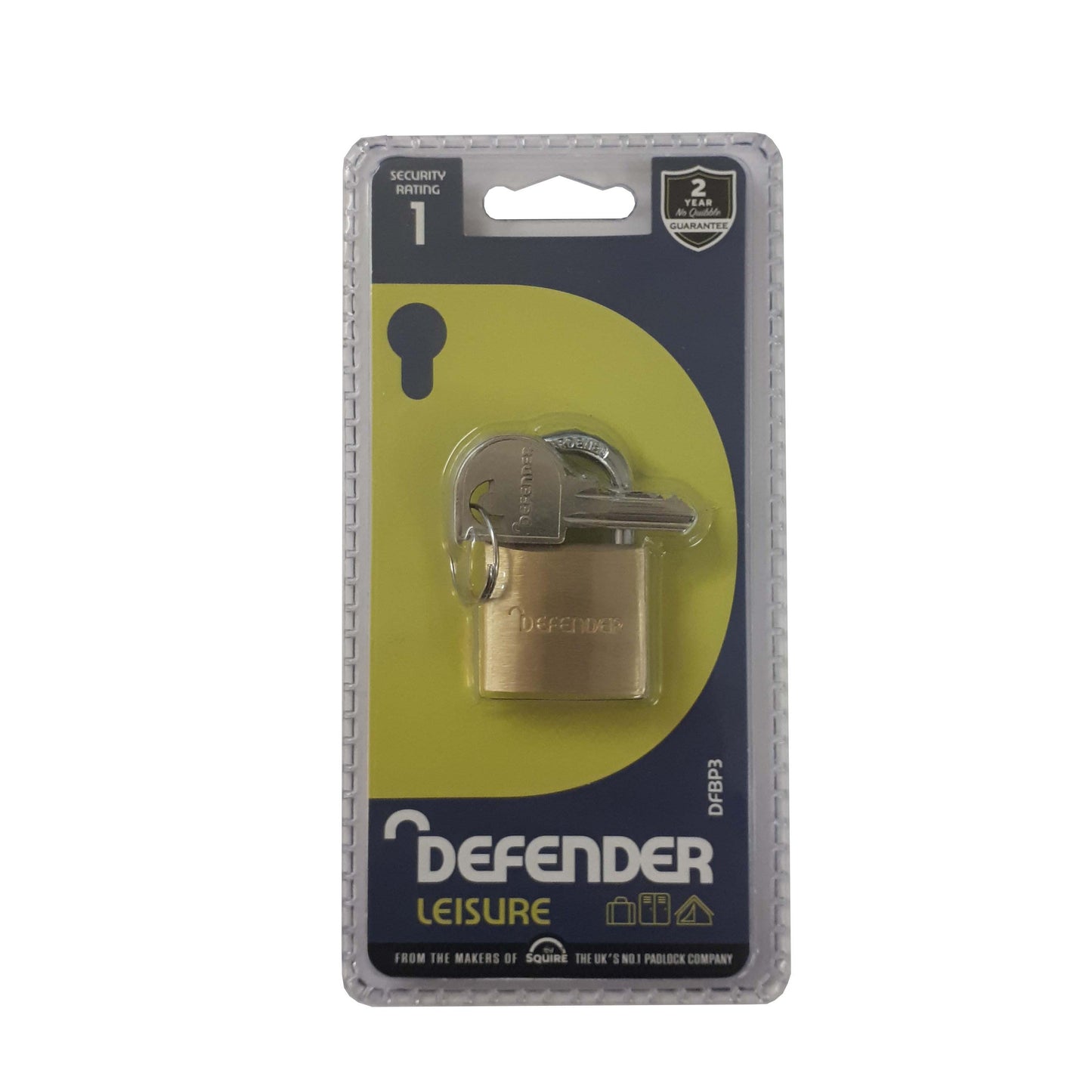 Defender by Squire Key Locking Padlock