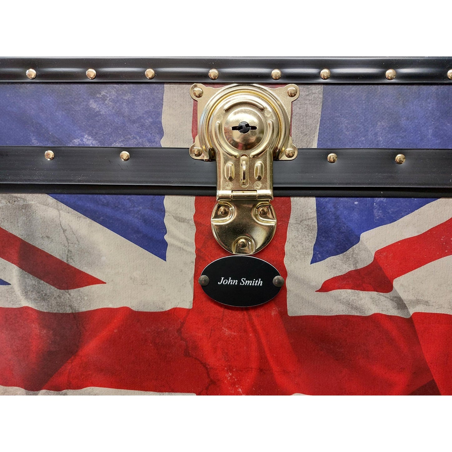 Traditional Tuck Box with Cabin Lock - Wicker Print