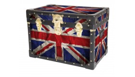 Stool Box with Cabin Lock - Union Jack