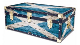 36" Steamer Trunk - Scottish Flag