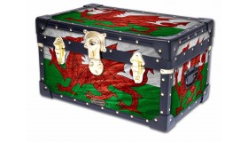 Tuck Box with Cabin Lock - Welsh Flag