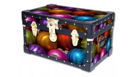 Tuck Box with Cabin Lock - Coloured Baubles