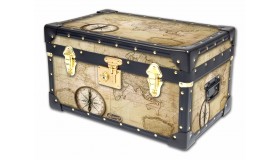 Tuck Box with Flip Lock - Atlas/Old Map