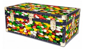 36" Steamer Trunk - Jelly Bean