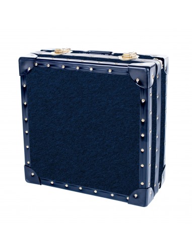 Wine Bottle Case - 3 Bottle Holder - Blue Fleck Carpet