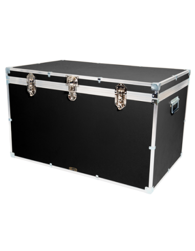 Industrial 40" King Trunk - Black, Double Lid