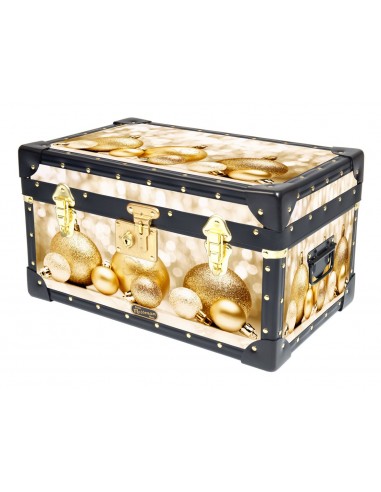 Tuck Box with Flip Lock - Gold Baubles