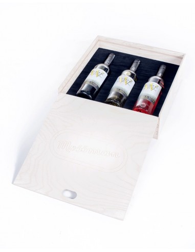 Timber Wine Crate - 3 Bottle Holder
