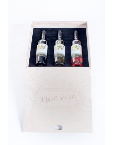 Timber Wine Crate - 3 Bottle Holder