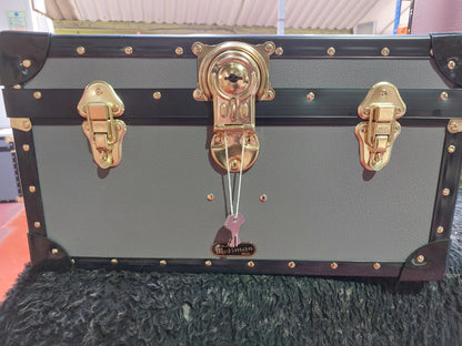 Traditional Tuck Box with Cabin Lock - Charcoal Grey - 2x Rivets To Front