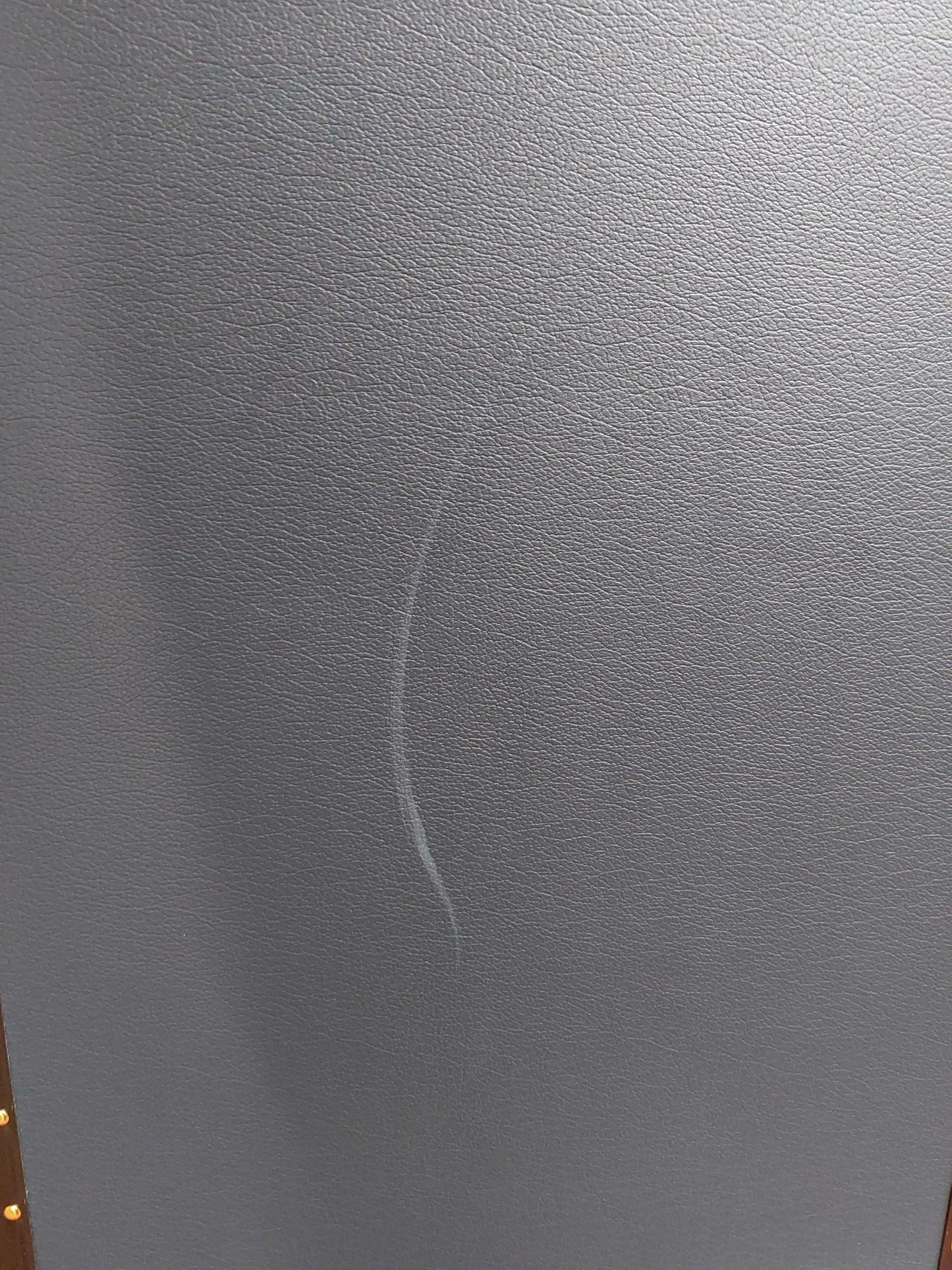 Traditional 36" Steamer Trunk - Navy Blue - Reinforced Lid, Scratched Base & Pluck To Lid