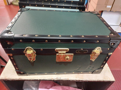 Traditional Tuck Box with Flip Lock - Dark Green - Embossed JB To Front (Clearance)