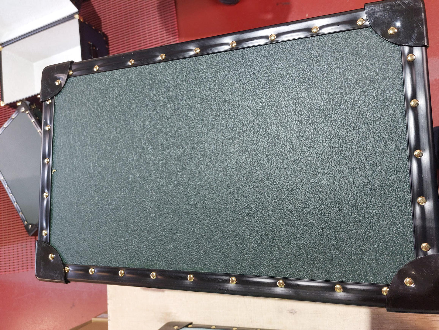 Traditional Tuck Box with Flip Lock - Dark Green - Scratch To Base (Clearance)