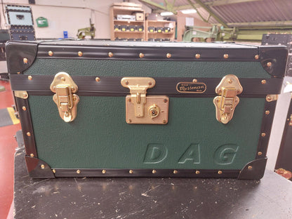 Traditional Tuck Box with Flip Lock - Dark Green - Embossed DAG To Front (Clearance)