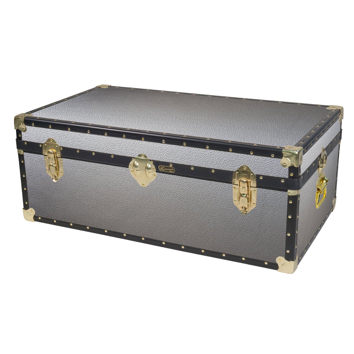 Traditional 36" Short Coffee Table Trunk - Silver Alloy