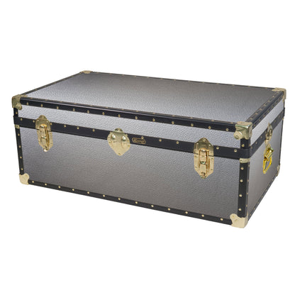 Traditional 36" Short Coffee Table Trunk - Silver Alloy