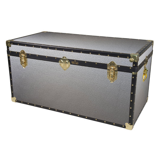 Traditional 40" Tall Coffee Table Trunk - Silver Alloy