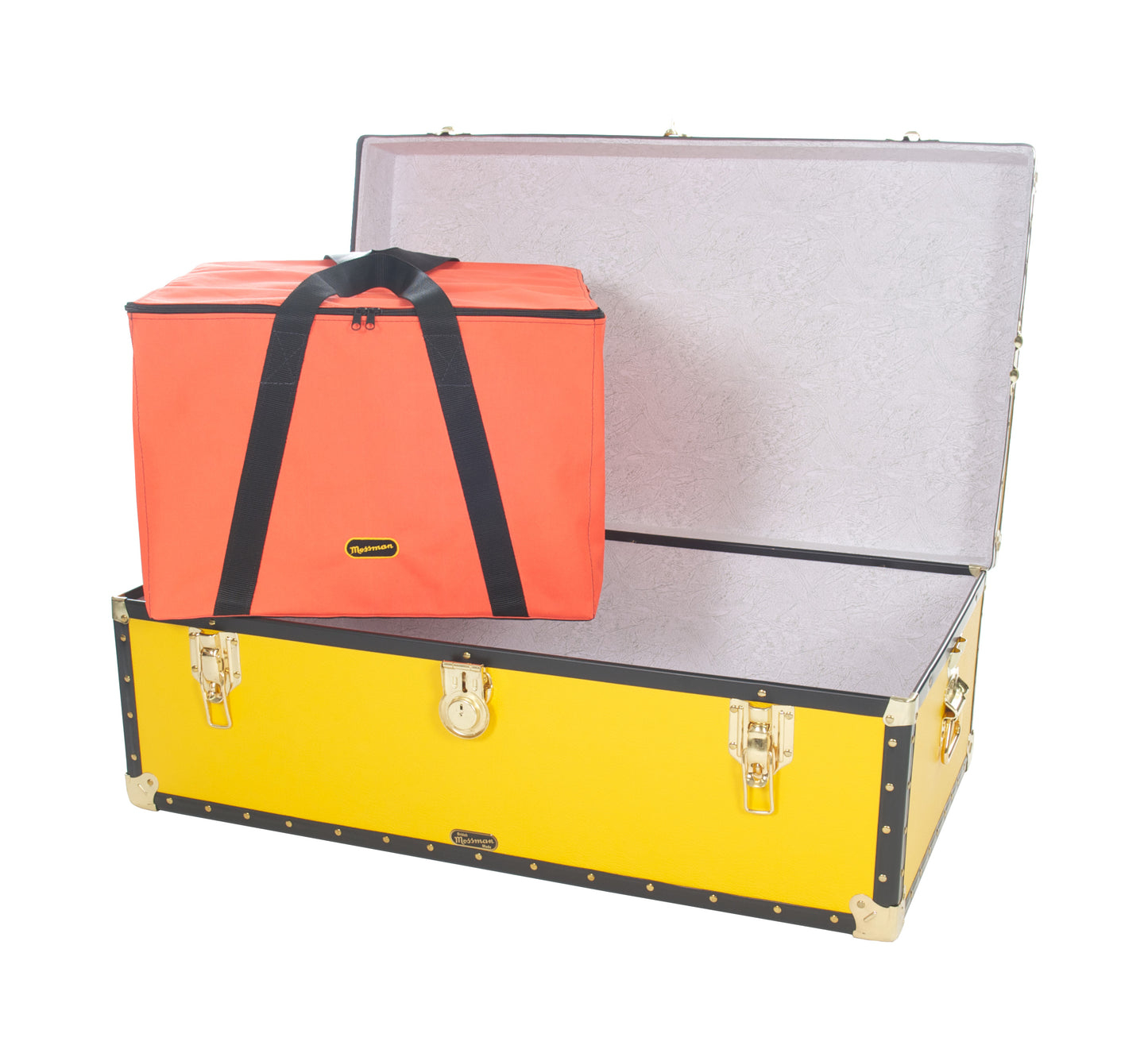 Traditional 36" Steamer Trunk - Silver Alloy