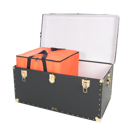 Traditional 36" Cabin Trunk - Silver Alloy