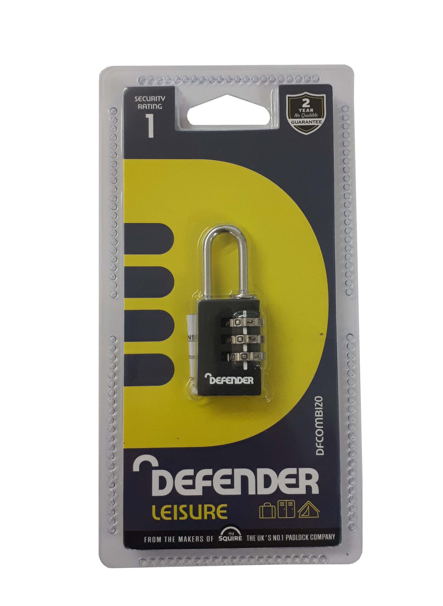 Defender by Squire Small Combination Padlock