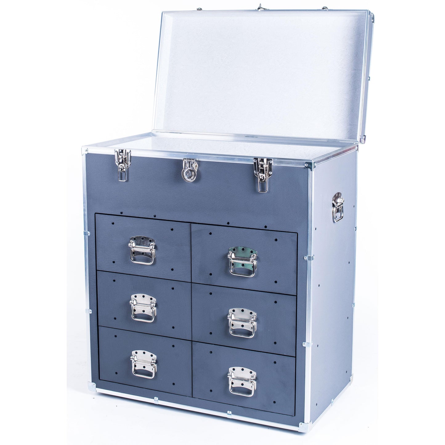 Industrial 6 Drawer Tall Boy Trunk