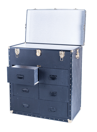 Traditional 6 Drawer Tall Boy Trunk