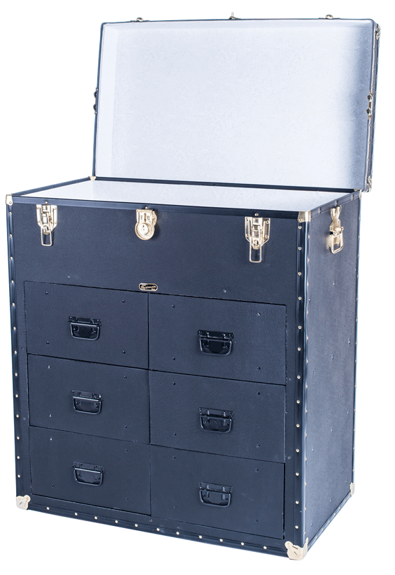 Traditional 6 Drawer Tall Boy Trunk