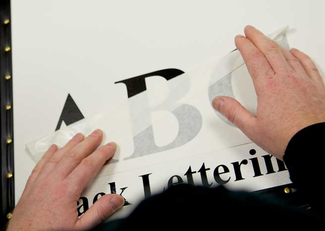125mm Small Vinyl Lettering