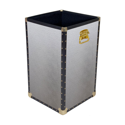 Traditional 15" Laundry Trunk - Silver Alloy