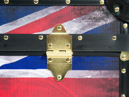Traditional Stool Box with Cabin Lock - Union Jack