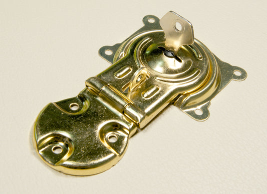 Trunk Cabin Lock - Gold - Supplied With 2x Keys