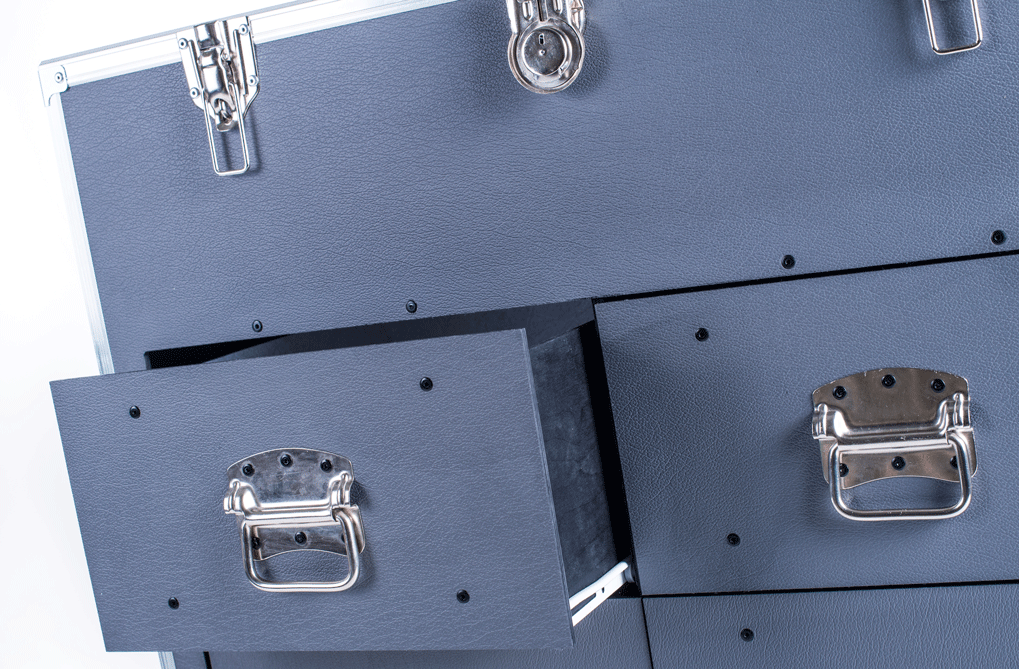 Industrial 6 Drawer Tall Boy Trunk