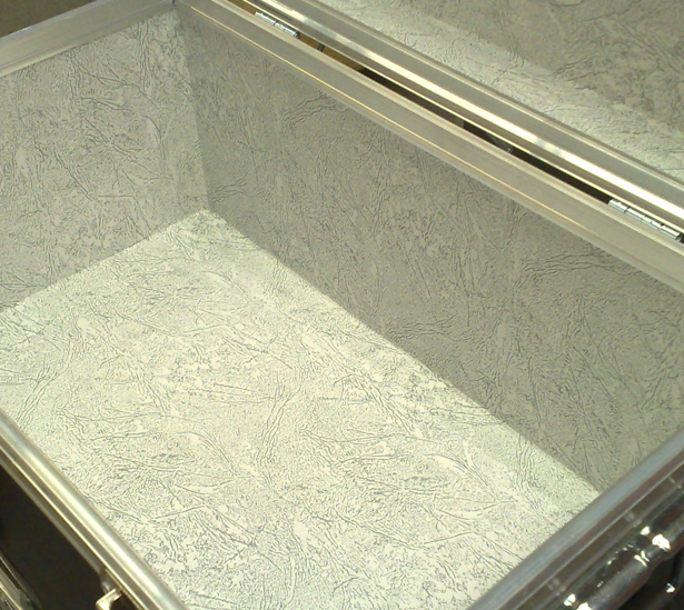 Industrial 36" Steamer Trunk - Silver Alloy