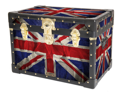 Traditional Stool Box with Cabin Lock - Union Jack