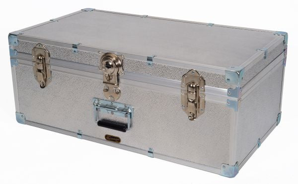 Industrial 30" Attache Luggage Trunk - Silver Alloy