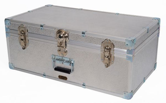 Industrial 30" Attache Luggage Trunk - Silver Alloy