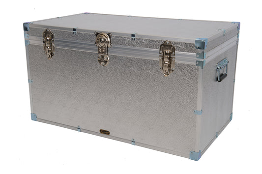Industrial 40" Queen Trunk - Silver Alloy