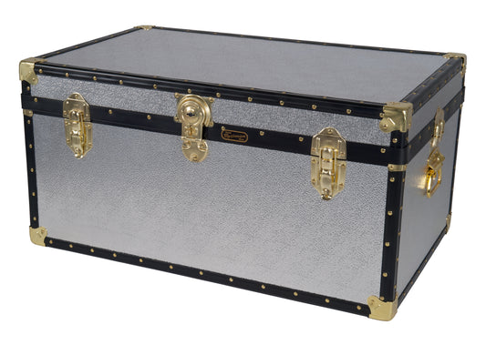 Traditional 33" Storer Trunk - Silver Alloy