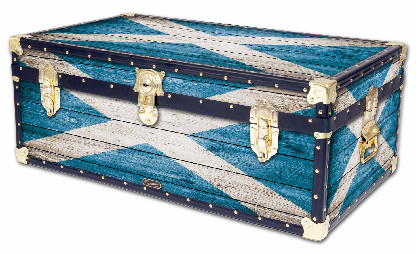 Traditional 36" Steamer Trunk - Scottish Flag