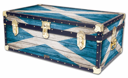 Traditional 36" Steamer Trunk - Scottish Flag