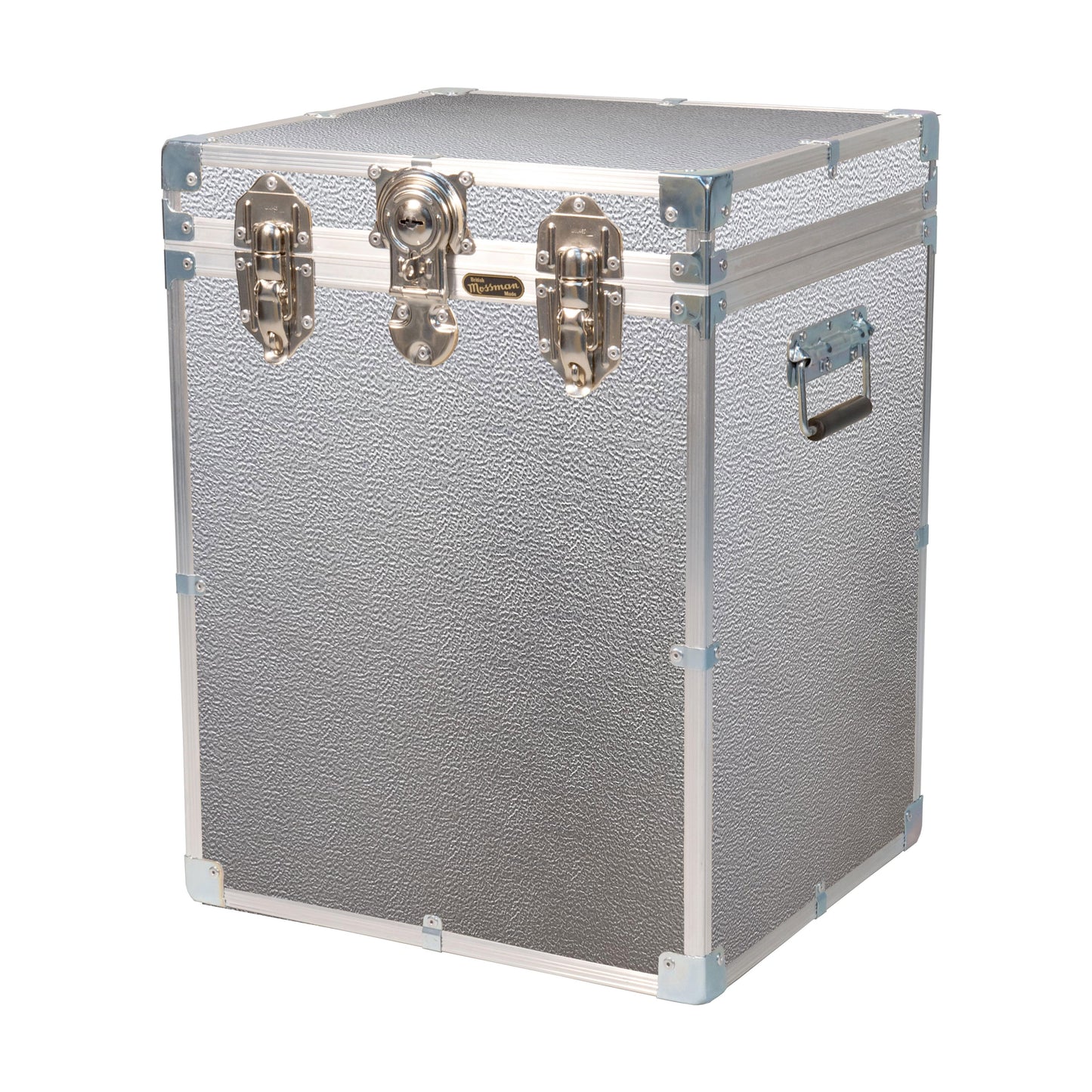 Industrial 18" Bedside Trunk - Silver Alloy