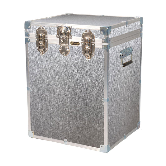 Industrial 18" Bedside Trunk - Silver Alloy