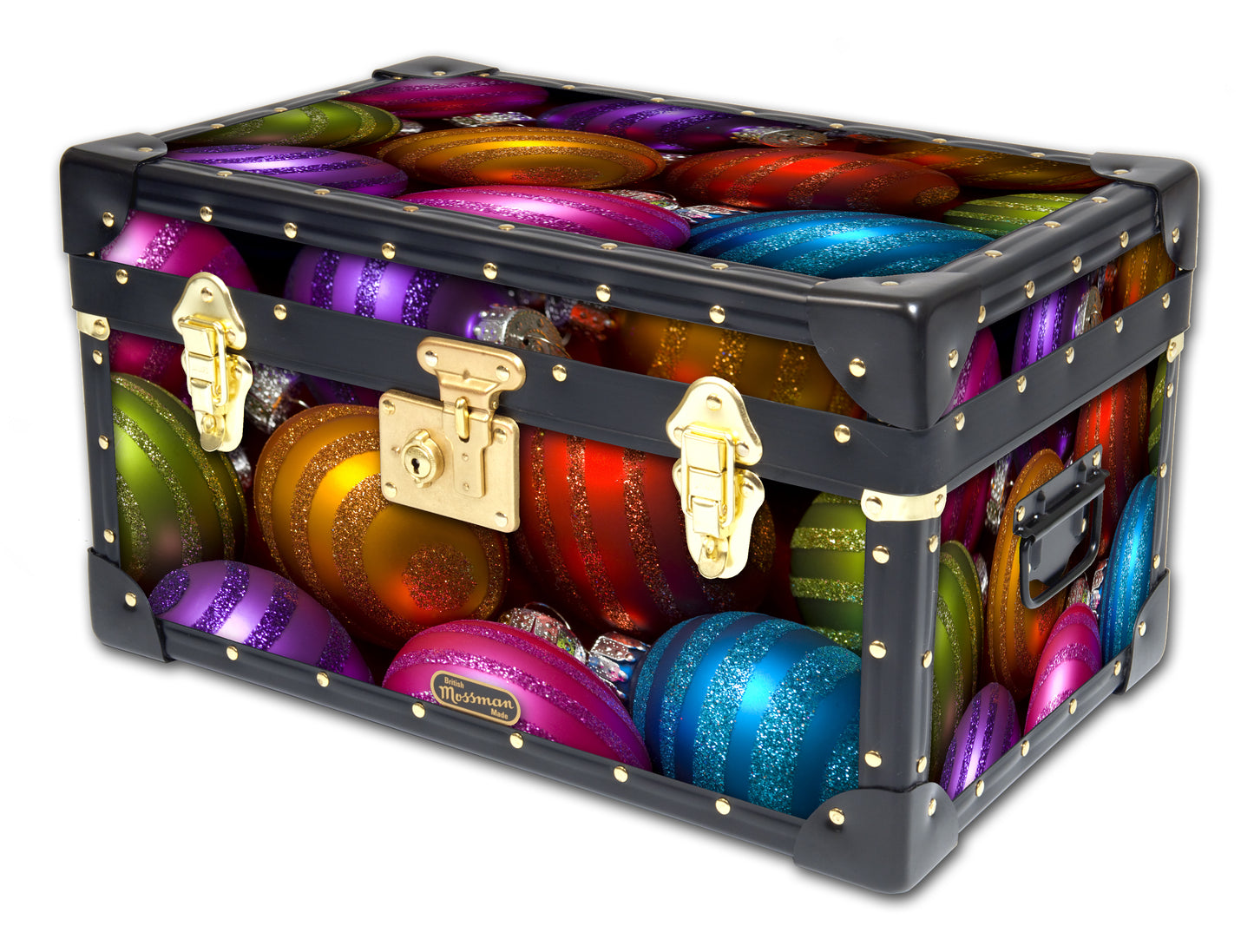 Traditional Tuck Box with Flip Lock - Coloured Baubles