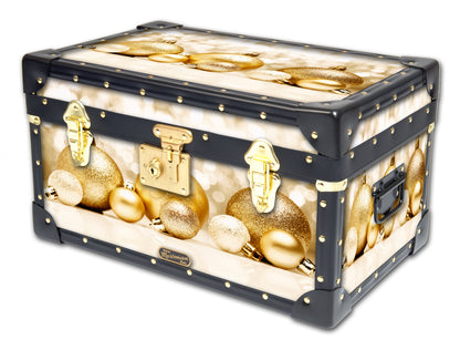 Traditional Tuck Box with Flip Lock - Gold Baubles