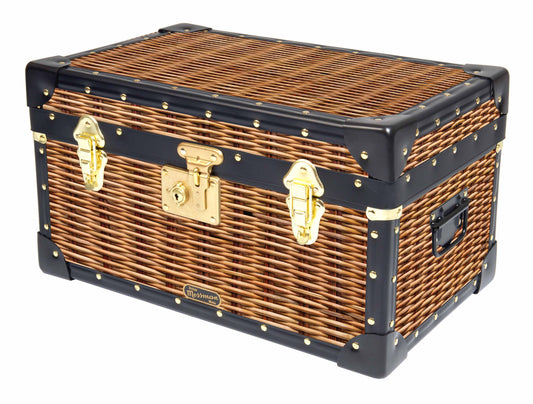 Traditional Tuck Box with Flip Lock - Wicker Print