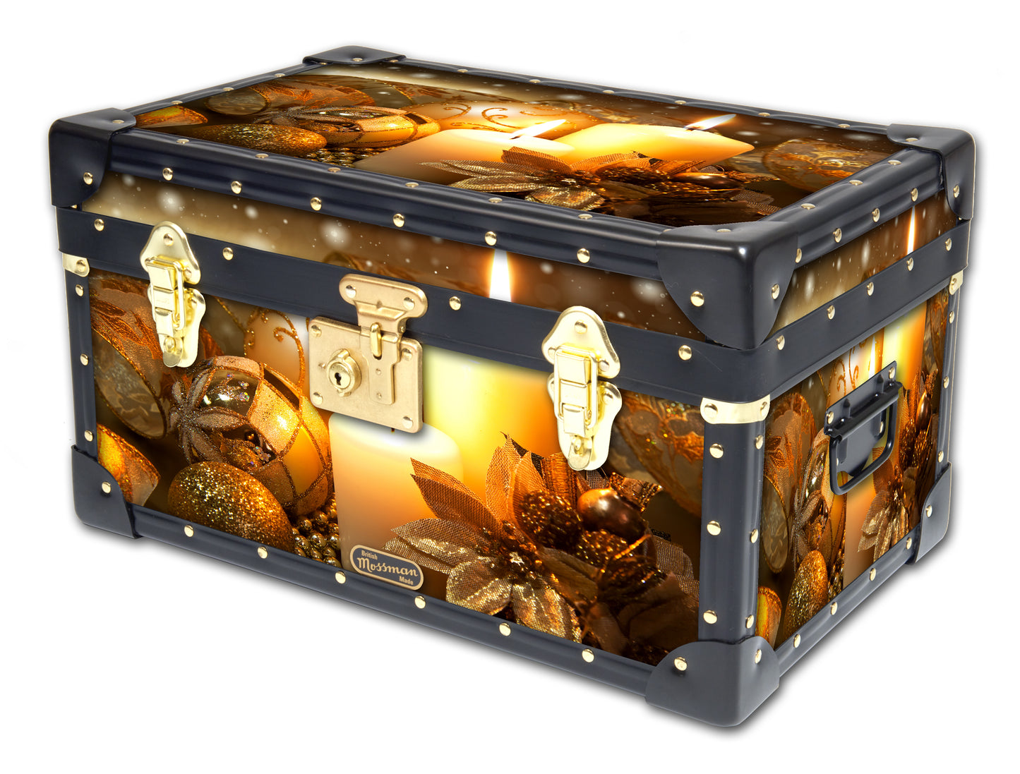 Traditional Tuck Box with Flip Lock - Christmas Candles