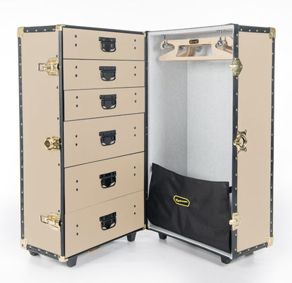 Traditional 36" Cabin 6 Drawer Wardrobe Trunk