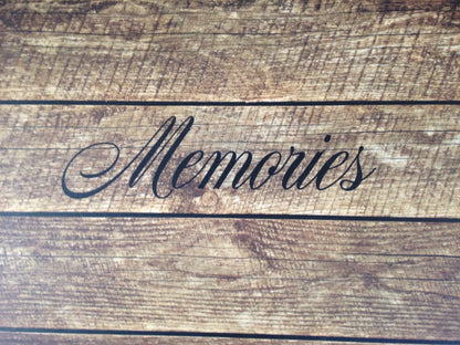 Traditional Tuck Box with Flip Lock - Wood Print