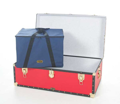 Traditional 36" Steamer Trunk - Silver Alloy